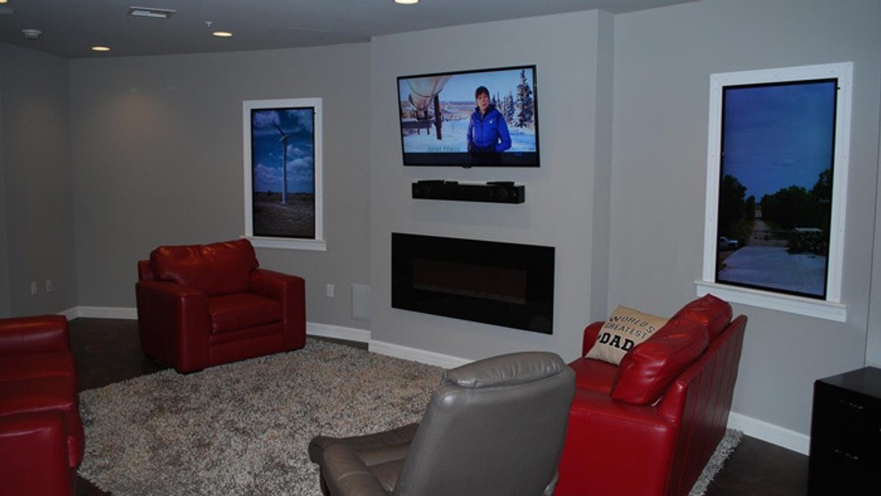 Obývačka v apartmáne.