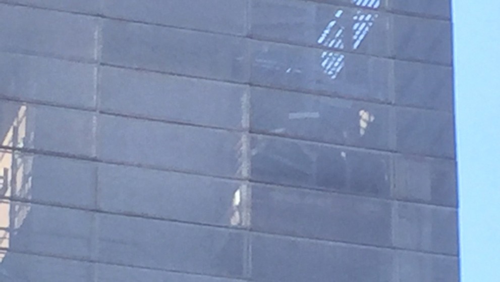 Pohľad na zhorenú časť v Auparku.