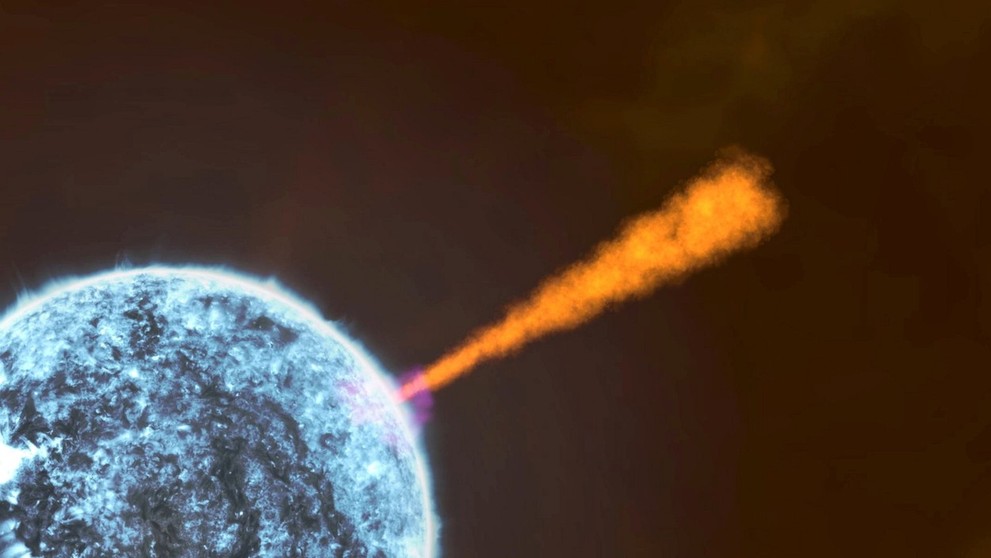 Výbuch gama žiarenia.