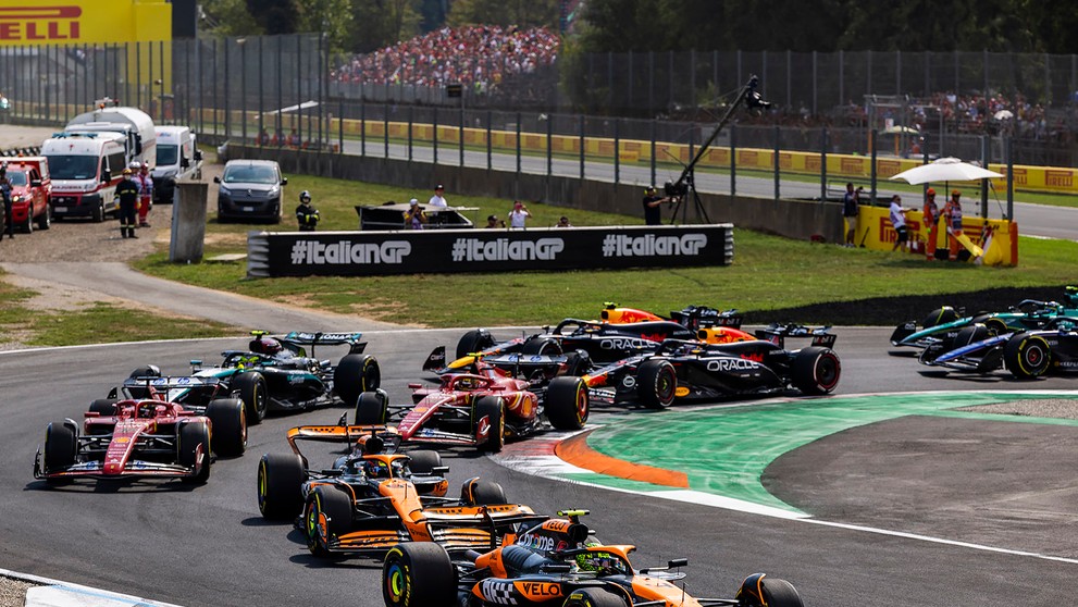 Štart Veľkej ceny Talianska.