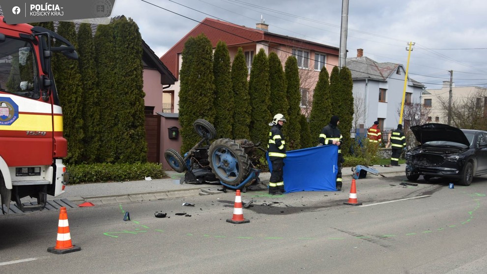 Tragická nehoda v obci Sady nad Torysou.