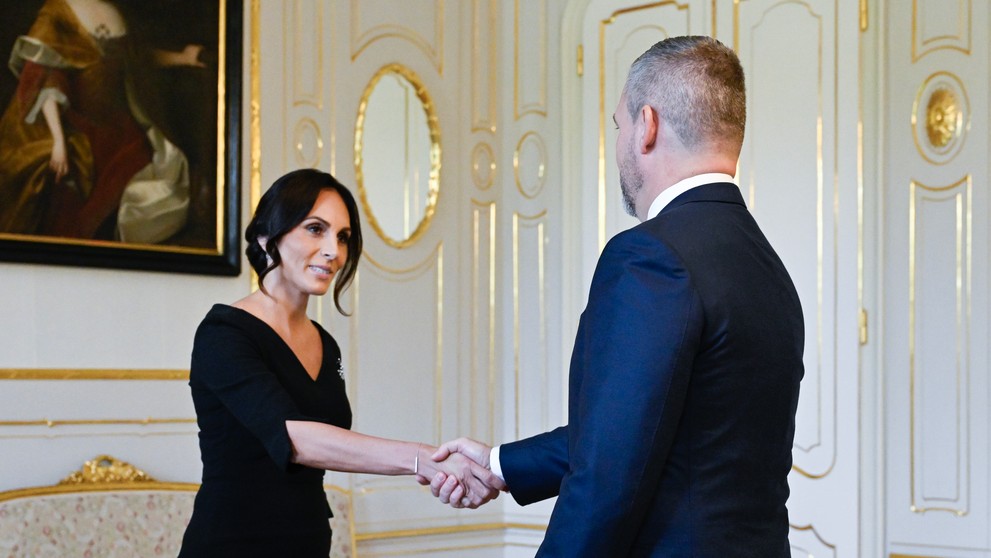 Prezident prijal v paláci ministerku zdravotníctva.