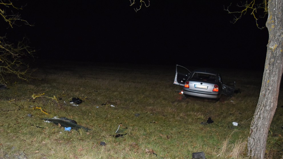 Rýchla jazda sa skončila nárazom do stromu.