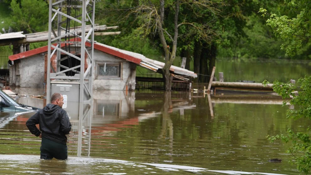Povodne v Chorvátsku.