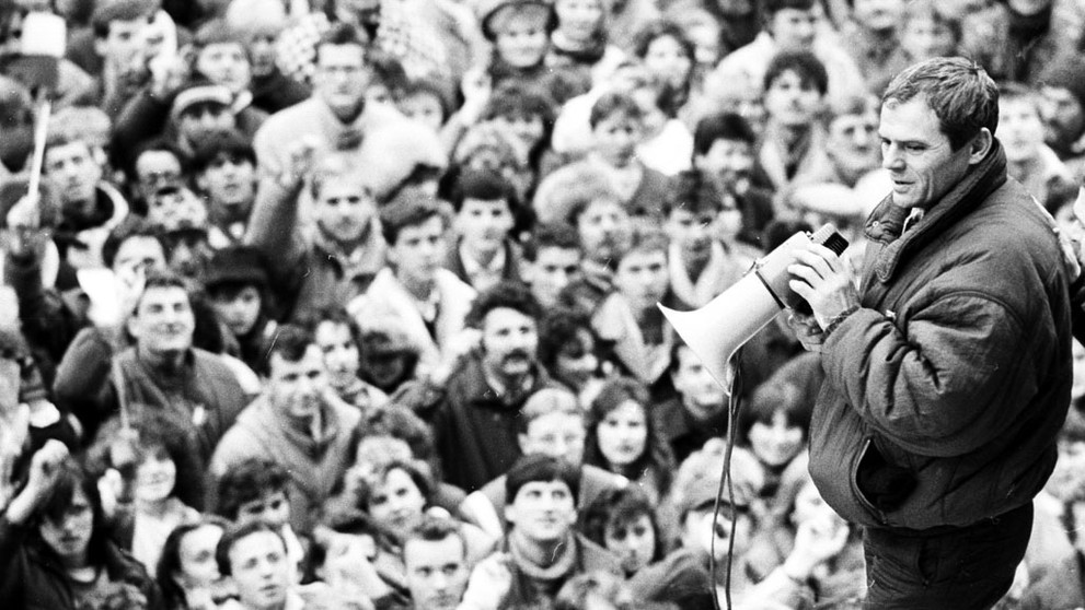 Manifestácia na námestí SNP v Bratislave.