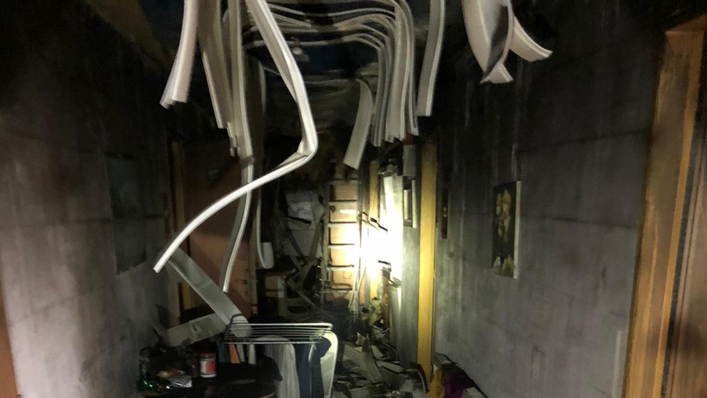 Zničené priestory po tragickom požiari v penzióne v Sobranciach.