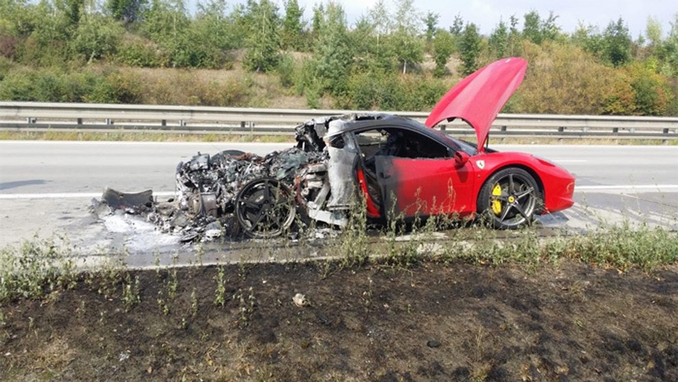 Požiar Ferrari.