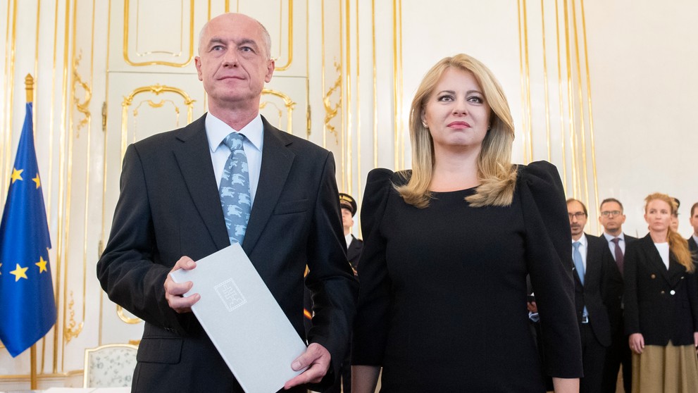 Karel Hirman a Zuzana Čaputová.