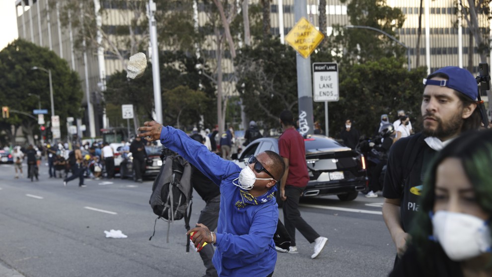Protesty proti imigračnej politike v San Franciscu.