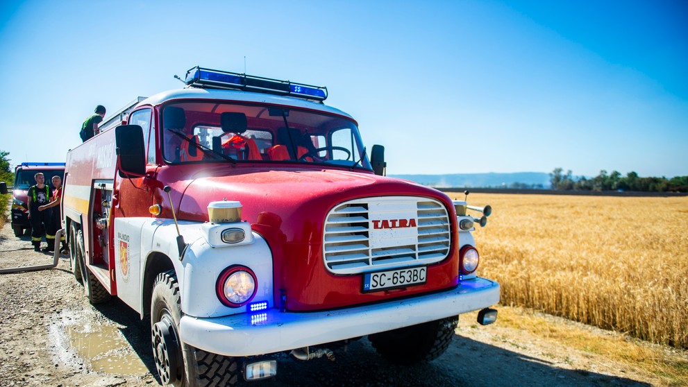 Požiar pri Bratislave