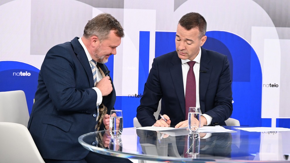 Hosťami Na telo boli Tomáš Drucker a Viliam Karas
