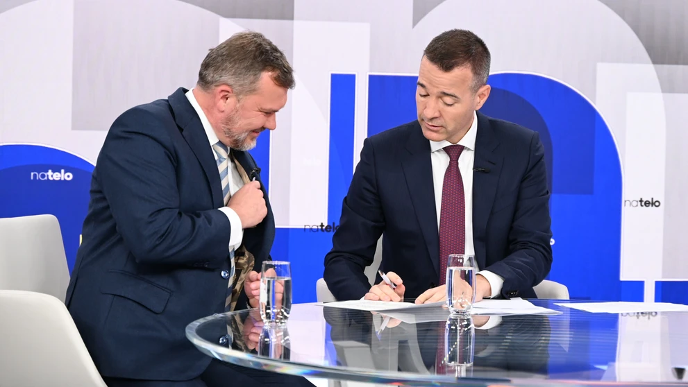 Hosťami Na telo boli Tomáš Drucker a Viliam Karas