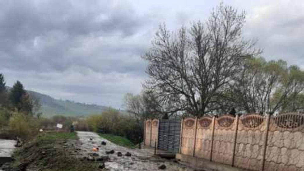 Povodeň v obci Babín