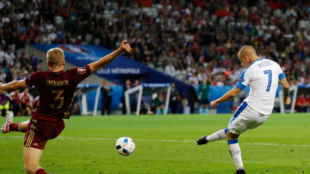 Vladimír Weiss otvoril skóre stretnutia Rusko - Slovensko.