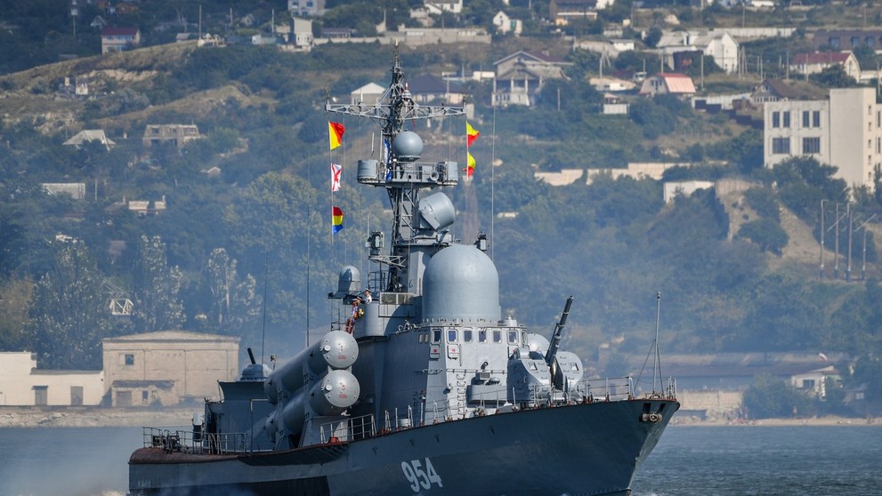 Raketový čln Ivanovec ruskej Čiernomorskej flotily.