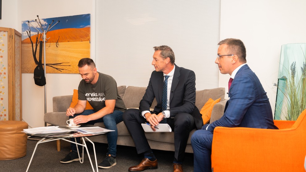 Michal Šipoš, Milan Majerský a Erik Tomáš.