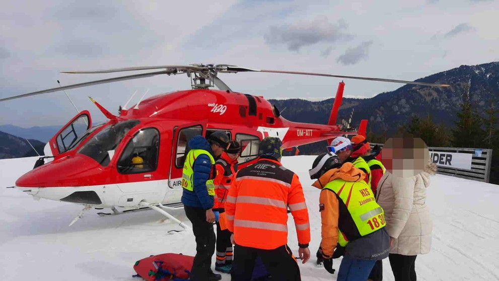 Úraz chlapca na zjazdovej trati v Jasnej