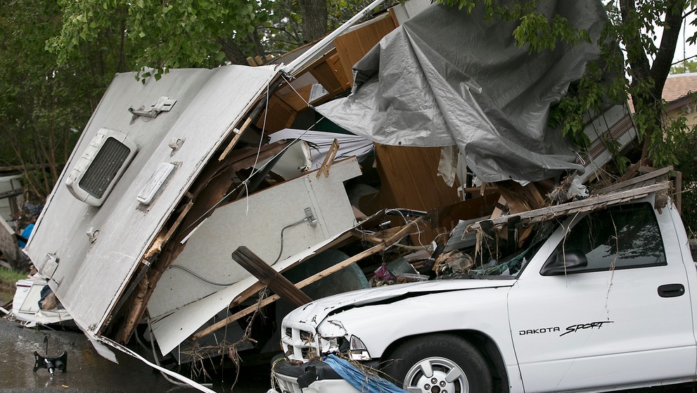 V Texase vyčíňalo počasie.