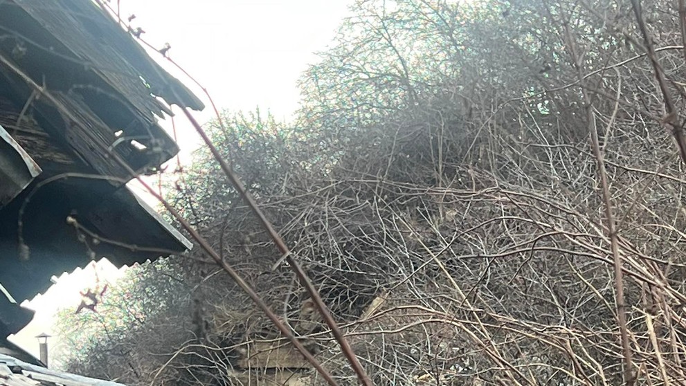 Nestabilný svah nad rómskou osadou v Kolačkove