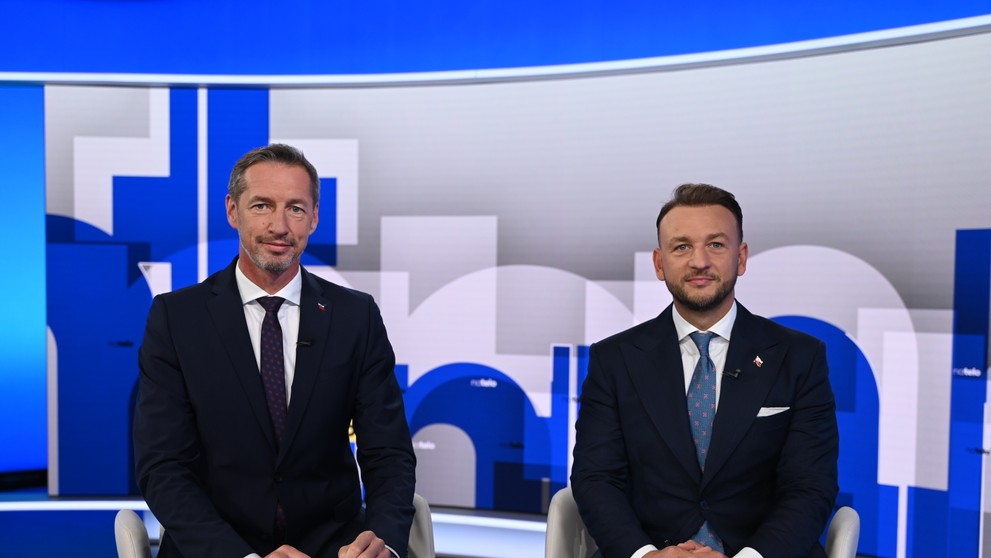 Minister vnútra Matúš Šutaj Eštok (Hlas-SD) a líder KDH Milan Majerský