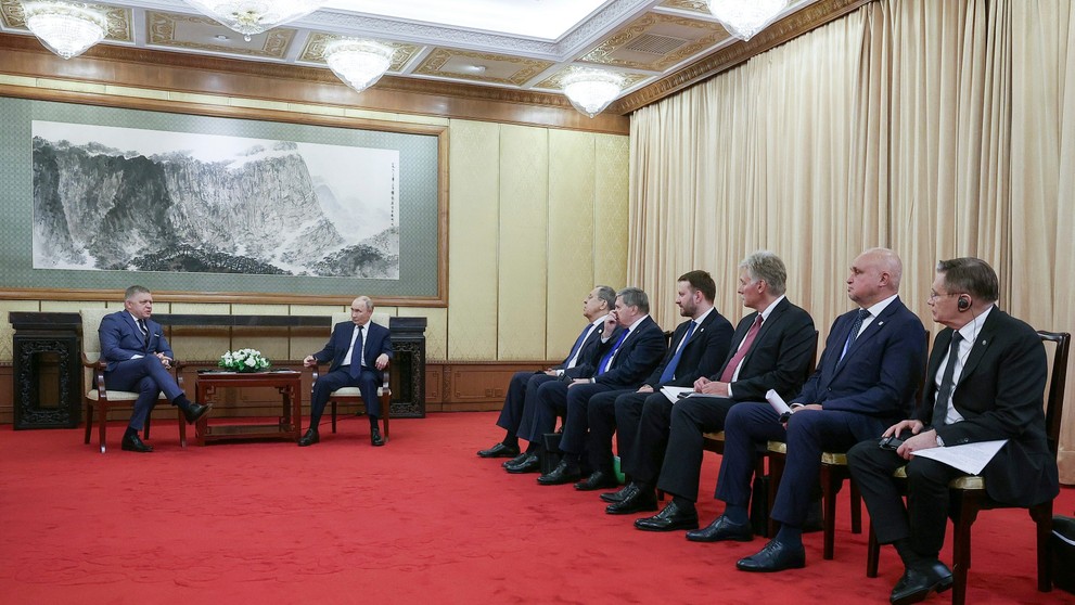 Robert Fico sa stretol s Vladimirom Putinom