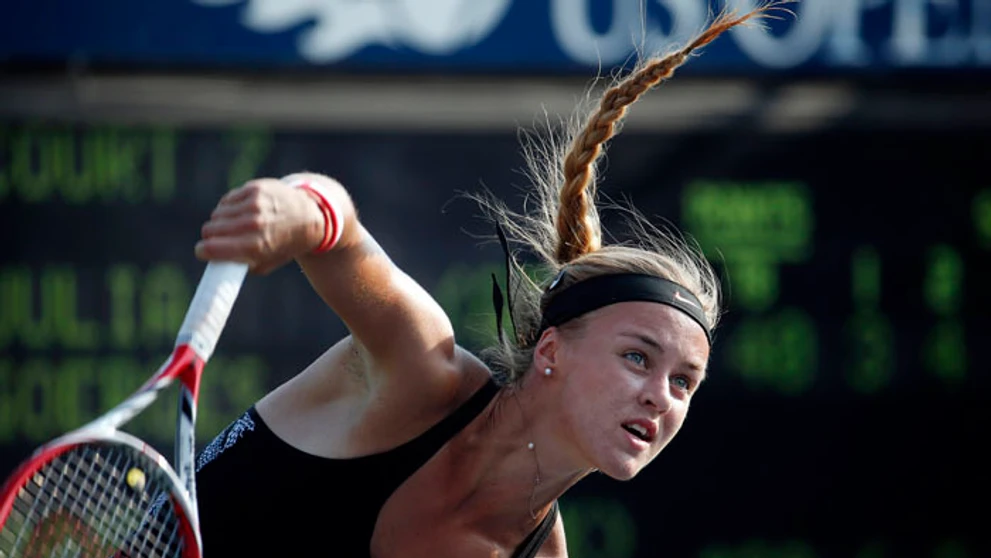 Slovenská tenistka Anna Karolína Schmiedlová.