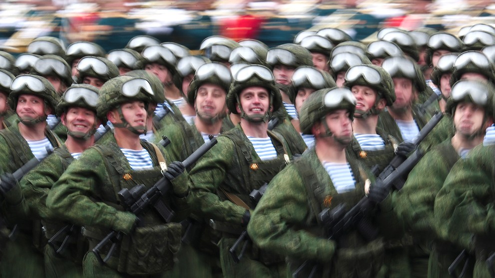 Vojenská prehliadka v Moskve.