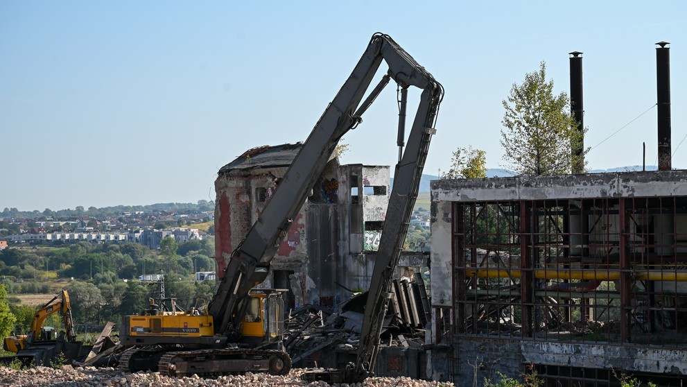 Stavba vojenskej nemocnice v Prešove.
