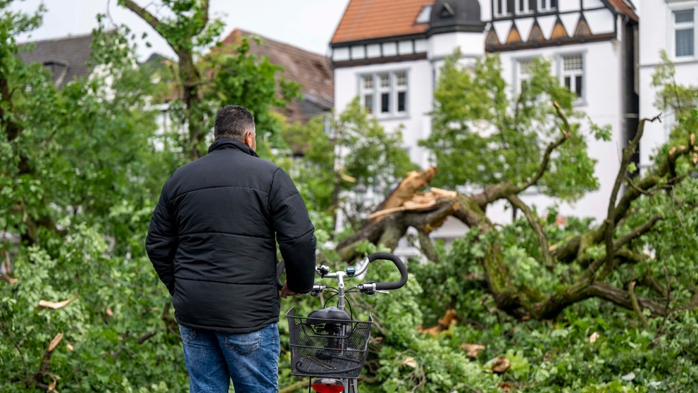 Škody po vyčíňaní počasia v Nemecku