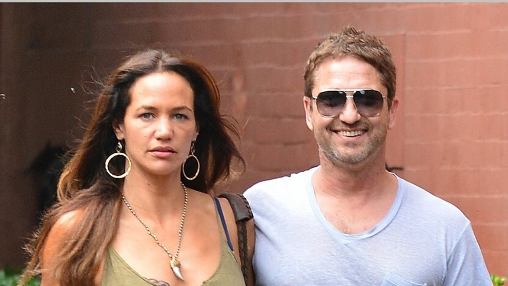 Gerard Butler a jeho terajšia priateľka Morgan Brown.