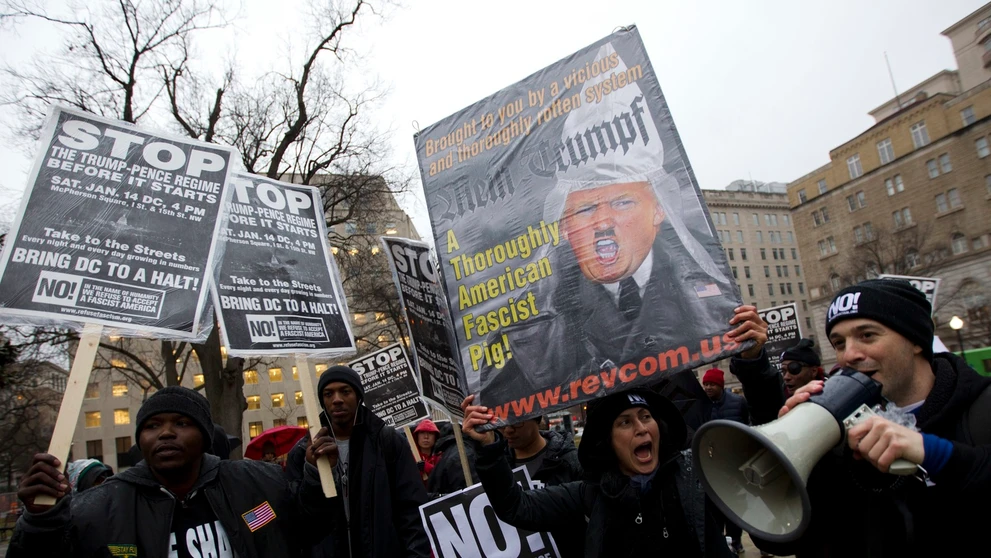 Protesty proti Trumpovi.