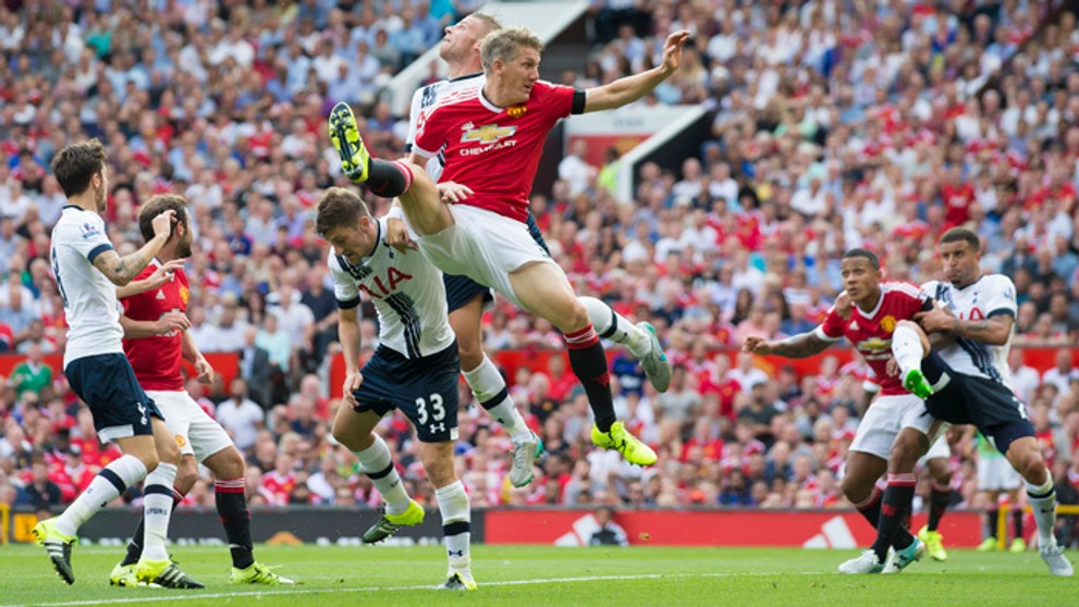 Bastian Schweinsteiger v prvom zápase za ManUtd.