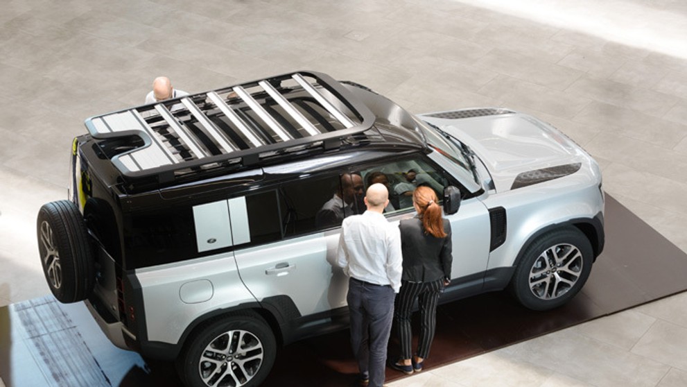 Výrobné priestory v závode Jaguar Land Rover v Nitre.