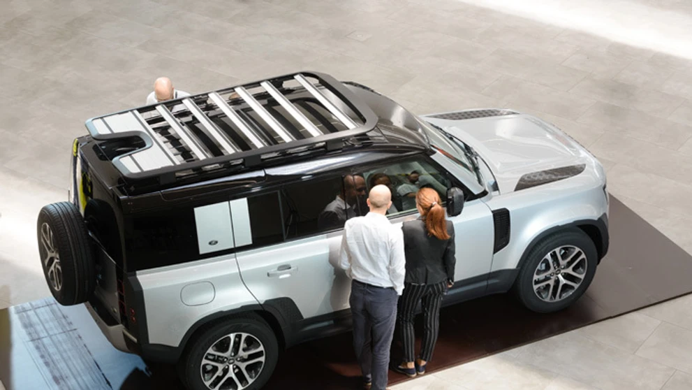 Výrobné priestory v závode Jaguar Land Rover v Nitre.