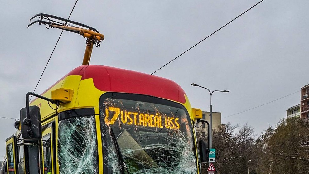 Zrážka električiek v Košiciach