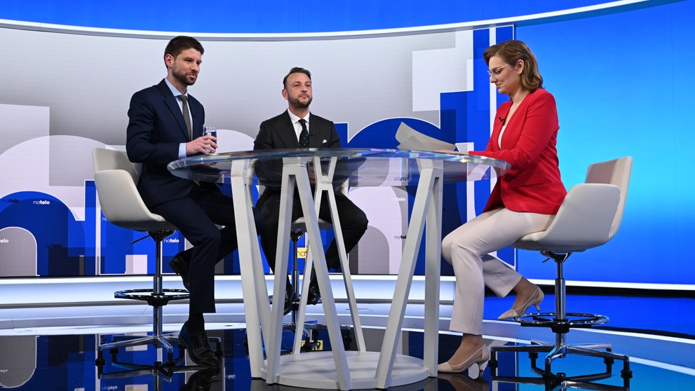 Matúš Šutaj Eštok a Michal Šimečka.