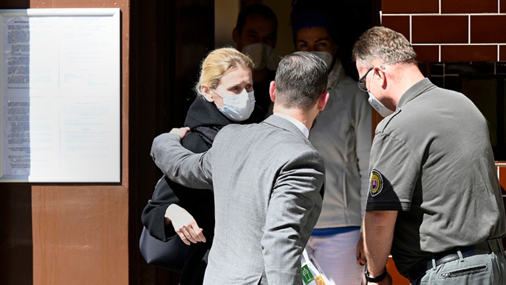 Bývalá štátna tajomníčka Monika Jankovská po prepustení.