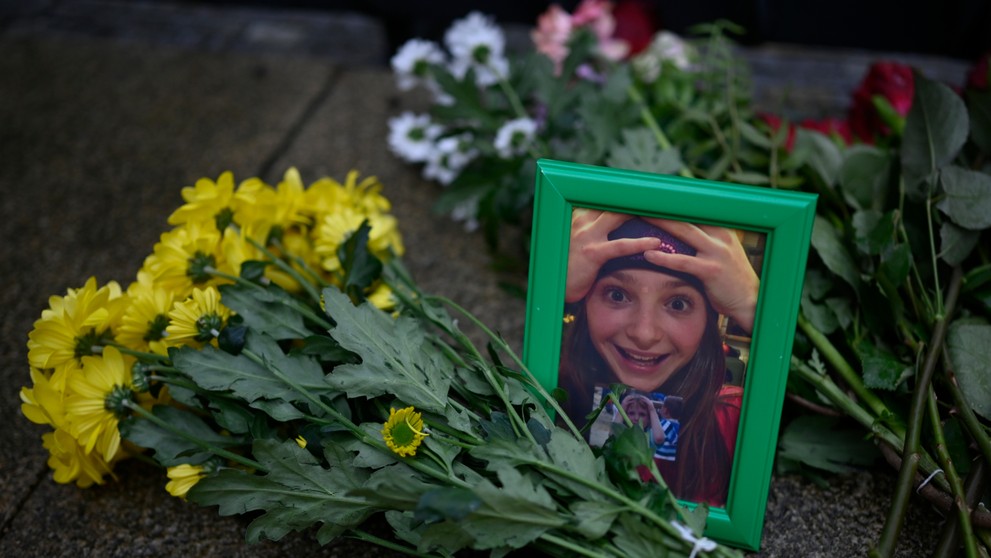 Fotografia jednej z obetí na pietnom mieste.