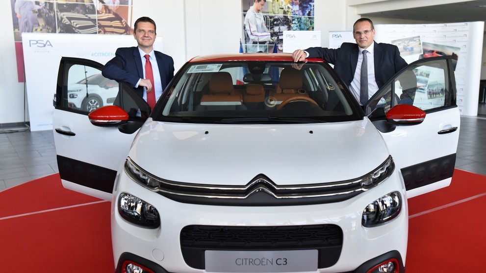 Na snímke nový model automobilu Citroën C3