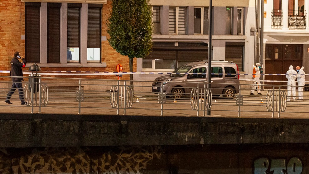 Streľba v Bruseli.