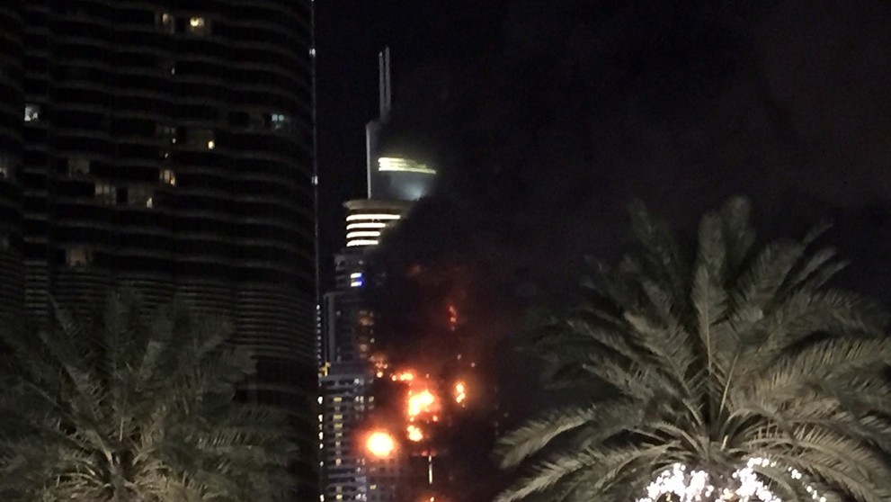 Požiar v Dubaji.