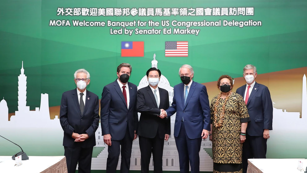 Americká delegácia s taiwanským ministrom