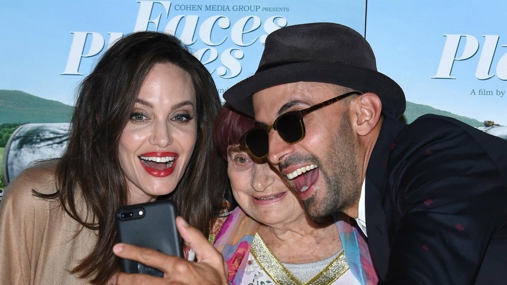 Angelina Jolie na losangelskej premiére filmu Faces Places