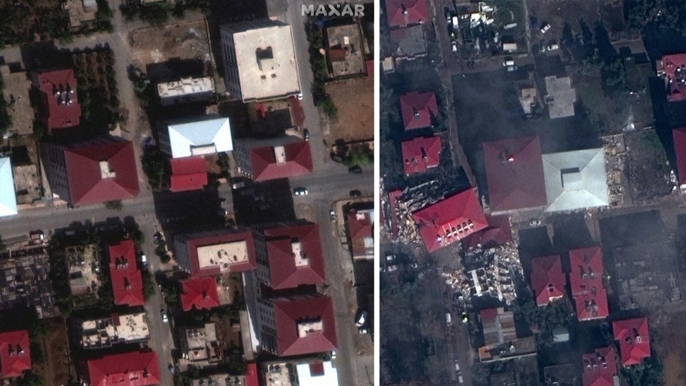 Pred a po: Turecké mesto Islahiye po ničivom zemetrasení