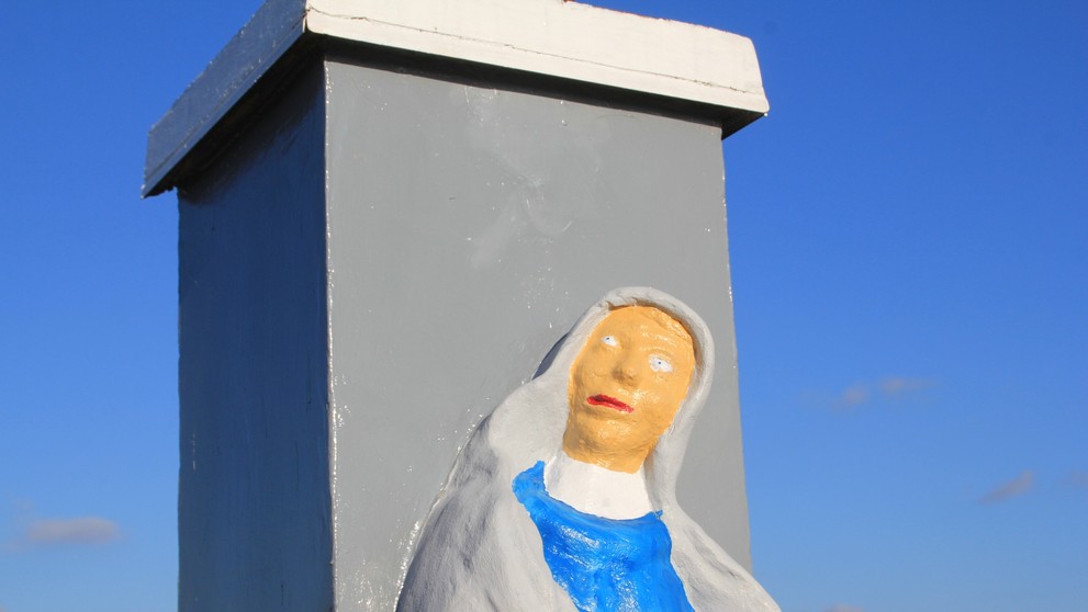 Zbabraná reštaurácia svätyne v Poľsku.