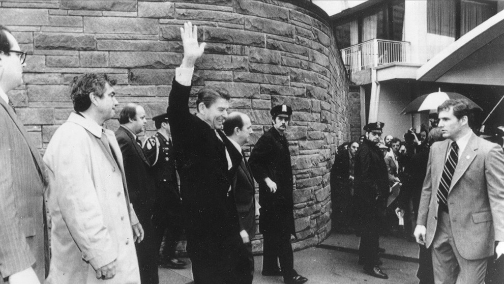 Ronald Reagan a Jerry Parr.