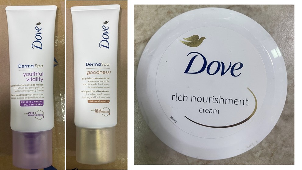 Škodlivé produkty Dove.
