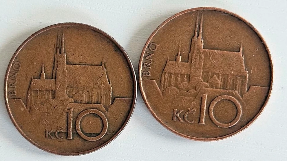 Vzácna desaťkorunáčka z roku 1993.