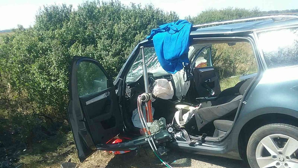 Nehoda sa stala sa stala na ceste č. II/573 