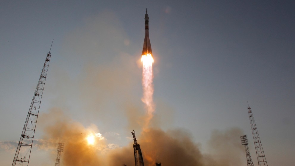 Ruská raketa Sojuz odštartovala z kozmodrómu Bajkonur.